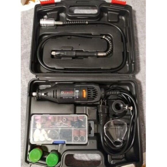 New Rotary Tool Kit with MultiPro Keyless Chuck and Flex Shaft -140pcs Accessori - Picture 2 of 2